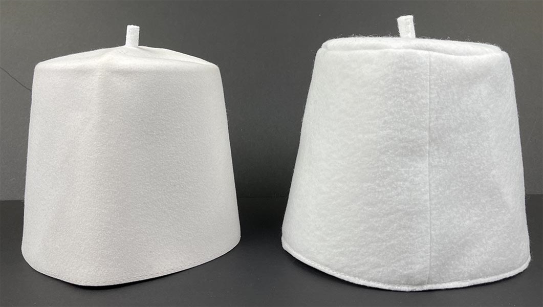 Macoy OES Fez Back View Comparison