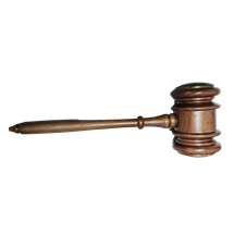 Masonic Gavel Hammer 11" Walnut Judge Size