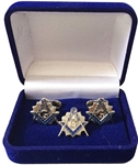Past Master Tie Tac and Cuff Links set