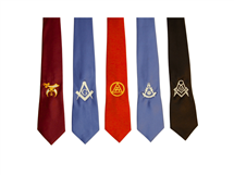 Tie-Able Tie with Embroidered Emblem