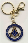 Metal Masonic Key Ring