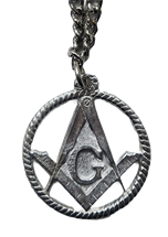 Masonic Pewter Necklace