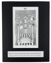 Masonic Fidelitas Tracing Board Print in Mat