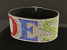 OES Rhinestone Magnetic Band Bracelet