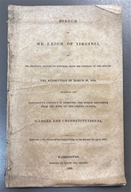 Speech of Mr. Leigh of Virginia on the Expunging Resolution (1836)