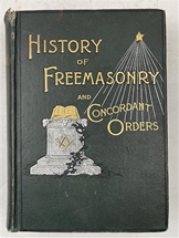 History of  Freemasonry and Concordant Orders with Signature - Sold As IS