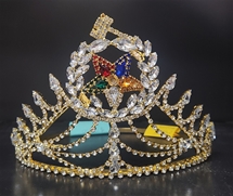Goldtone OES Matron Crown - Sold AS IS