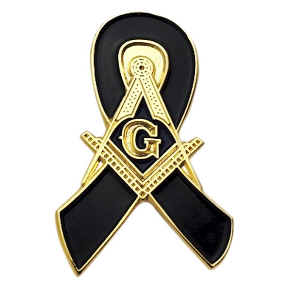 Masonic Mourning Lapel Button