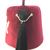 Fez Tassel pin with single row