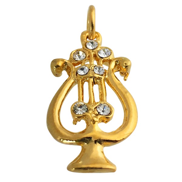 OES Musician Charm Goldtone