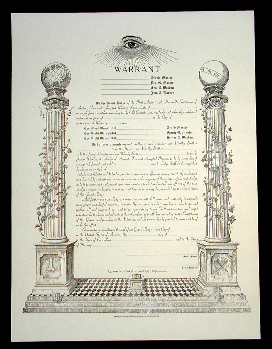 Masonic Charter AF&AM Blue Lodge