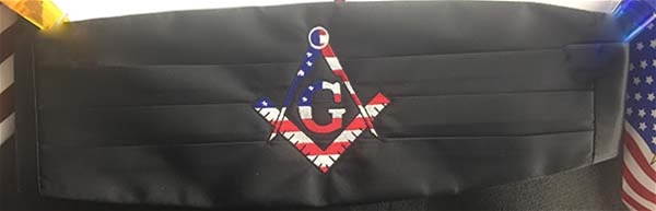  Satin Embroidered Cummerbunds