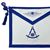 Masonic Past Master Apron - Royal Blue - Embroidered | Compasses and Quadrant