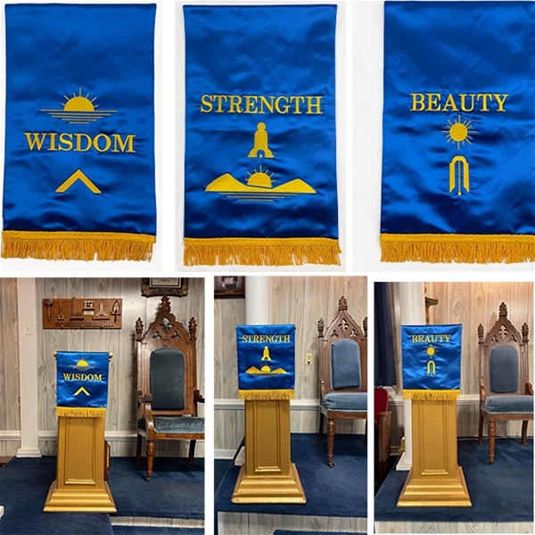 Masonic Pedestal Covers