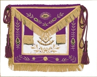 Masonic Grand Officer Apron with Gold Bullion