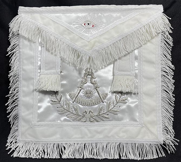 Bullion Masonic Past Master Apron with side tabs