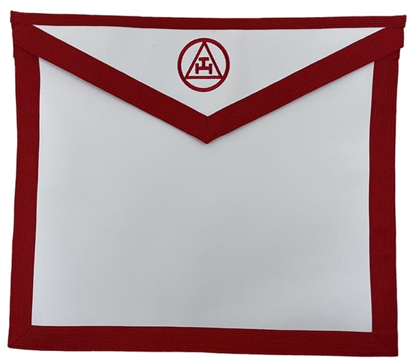 Leather Royal Arch Member Apron  14 x 16 inches