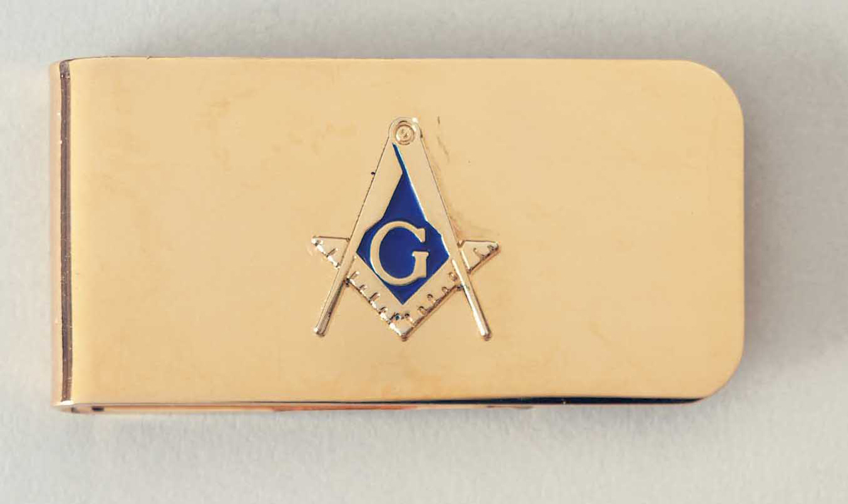 Masonic Money Clip Gold finish