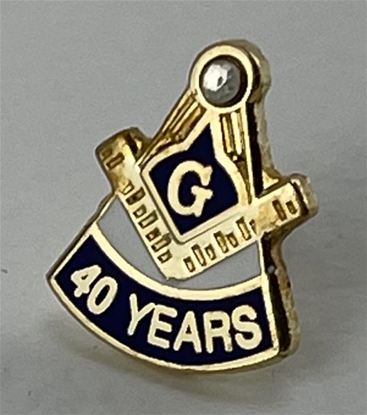 Masonic 50 Year Lapel Button