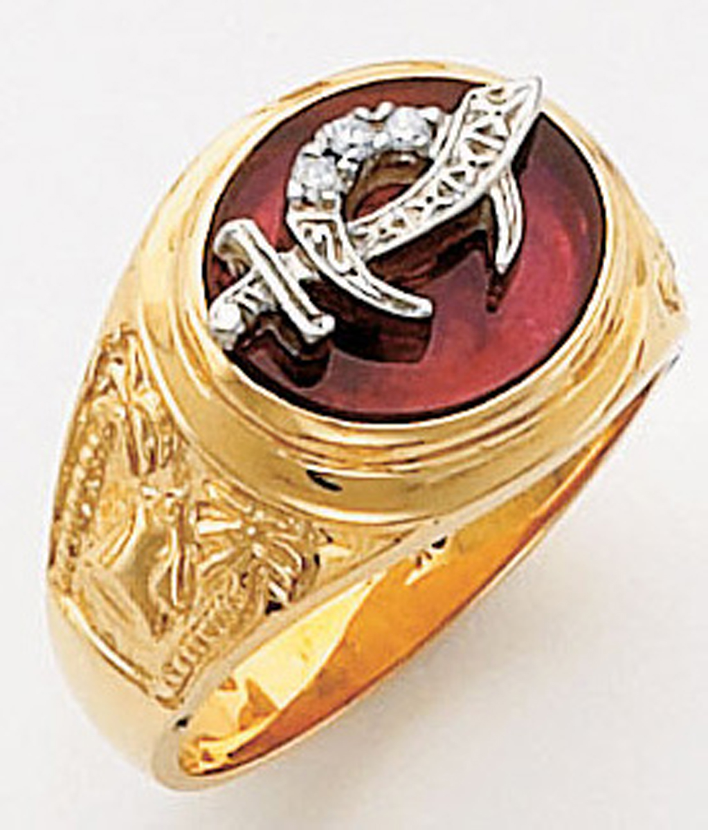 Masonic Shrine Ring Macoy Publishing Masonic Supply 5624BL