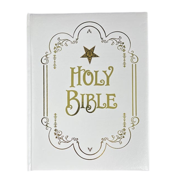 Eastern Star Altar Bible White