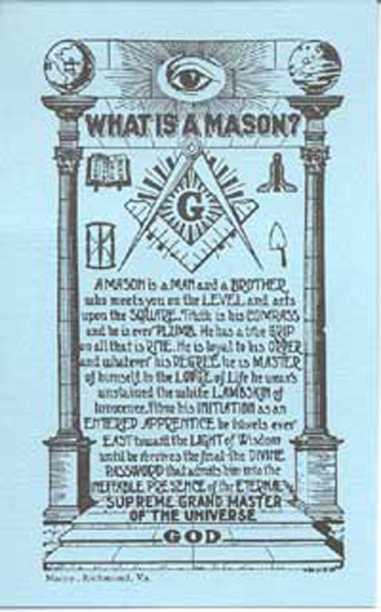 "What is a Mason Card" (pack of 10)