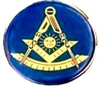 Past Master auto emblem 2" Polymer