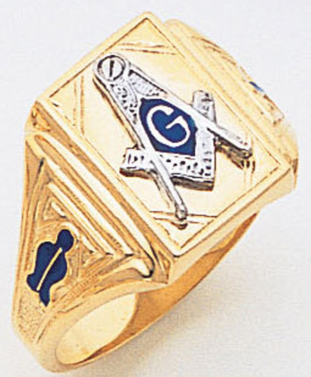 Masonic Gold Ring - 9973