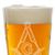 Masonic 16 oz pint glass