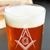 Large Masonic engraved Firing Glass