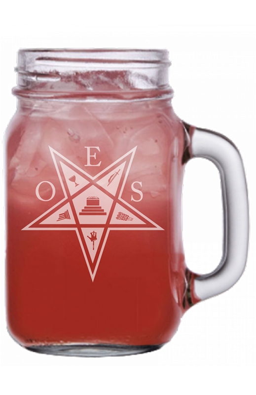 OES engraved Mason Jar