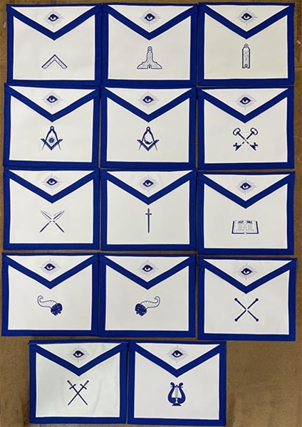 Masonic Officer Apron Economy Individual