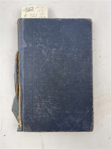 Virginia Text Book 1944  The Book of constitutions, Digest of Law, Illustrations of Work, Forms and Ceremonies by John Dove - Grand Secretary of Virginia 1835-1876