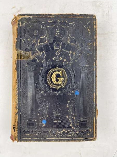 General History, Cyclopedia, and Dictionary of Freemasonry  1871 Macoy Cover separated no back cover